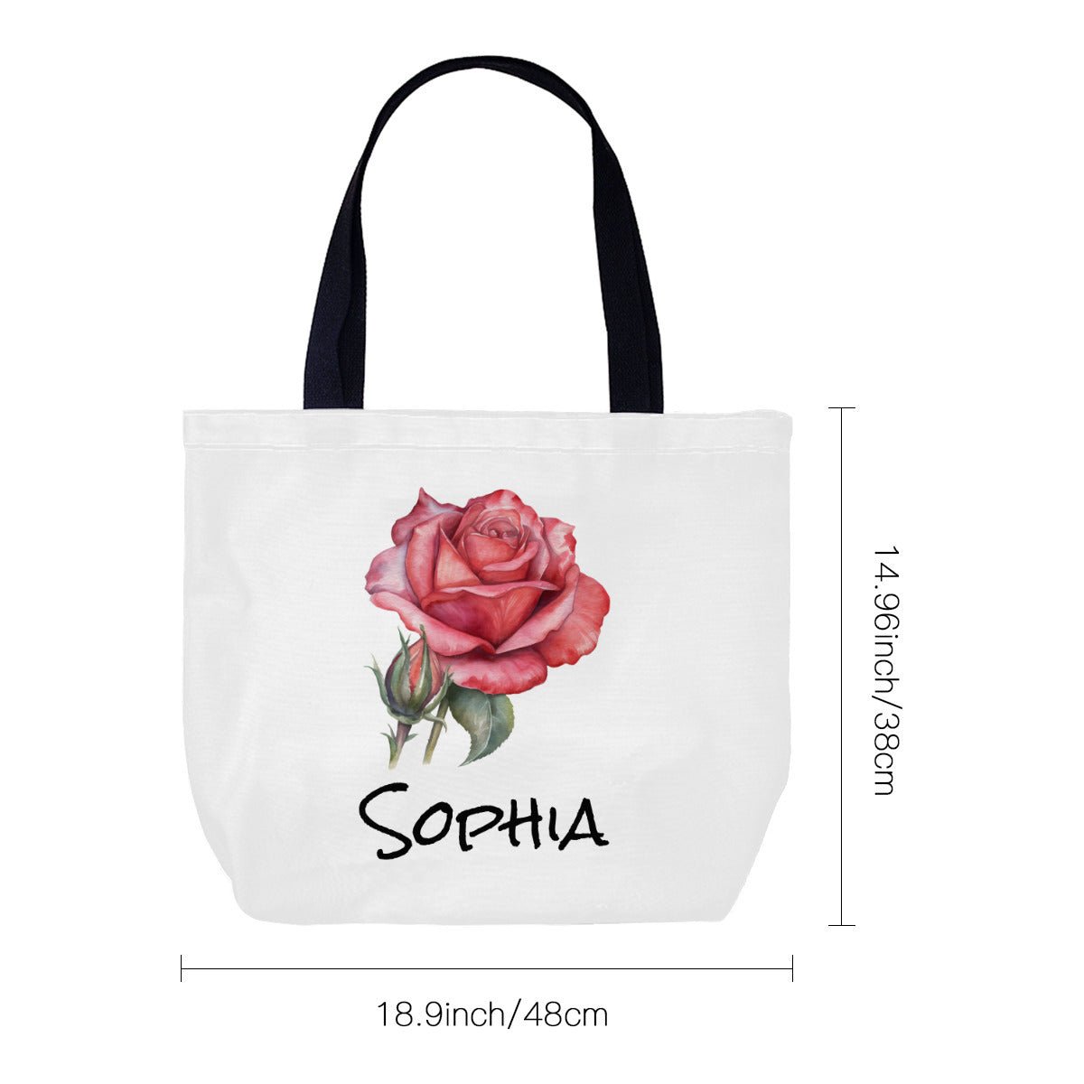 Birth Month Flower Tote Bag Name Personalized - Totebags - BuyEcEc