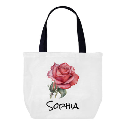 Birth Month Flower Tote Bag Name Personalized - Totebags - BuyEcEc