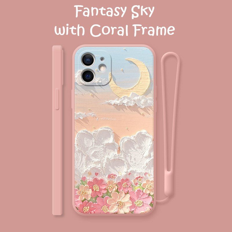 iPhone Case Cover Cherry Blossom Sunset Oil Painting  - iPhoneCases - BuyEcEc