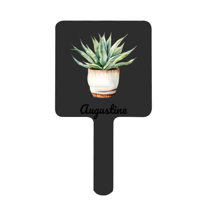 Personalized Succulents Square Mirror with Handle - handlemirrors - BuyEcEc