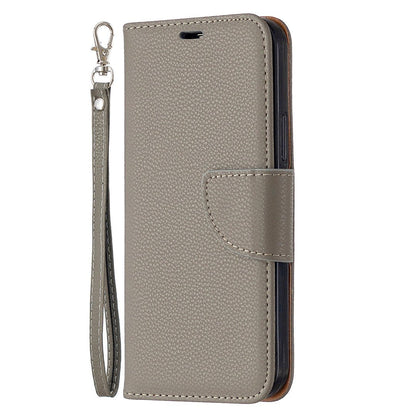 Grey iPhone Case PU Leather Flip Wallet with Lanyard - iphoneCases - BuyEcEc