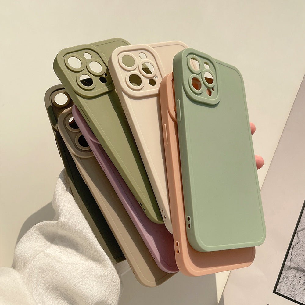 iPhone Case Cover Solid Pure Color Soft Silicone - iPhoneCases - BuyEcEc